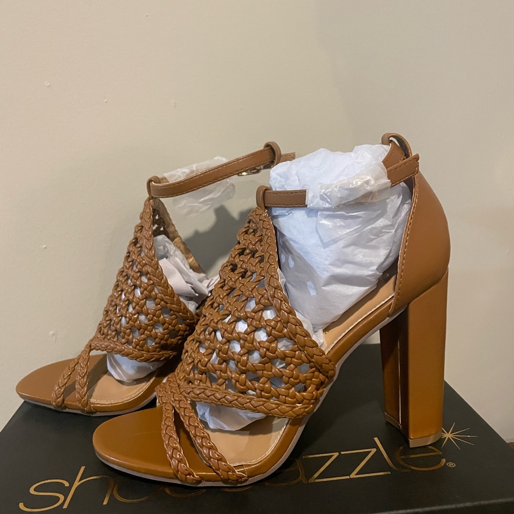 Tan heels, new in box